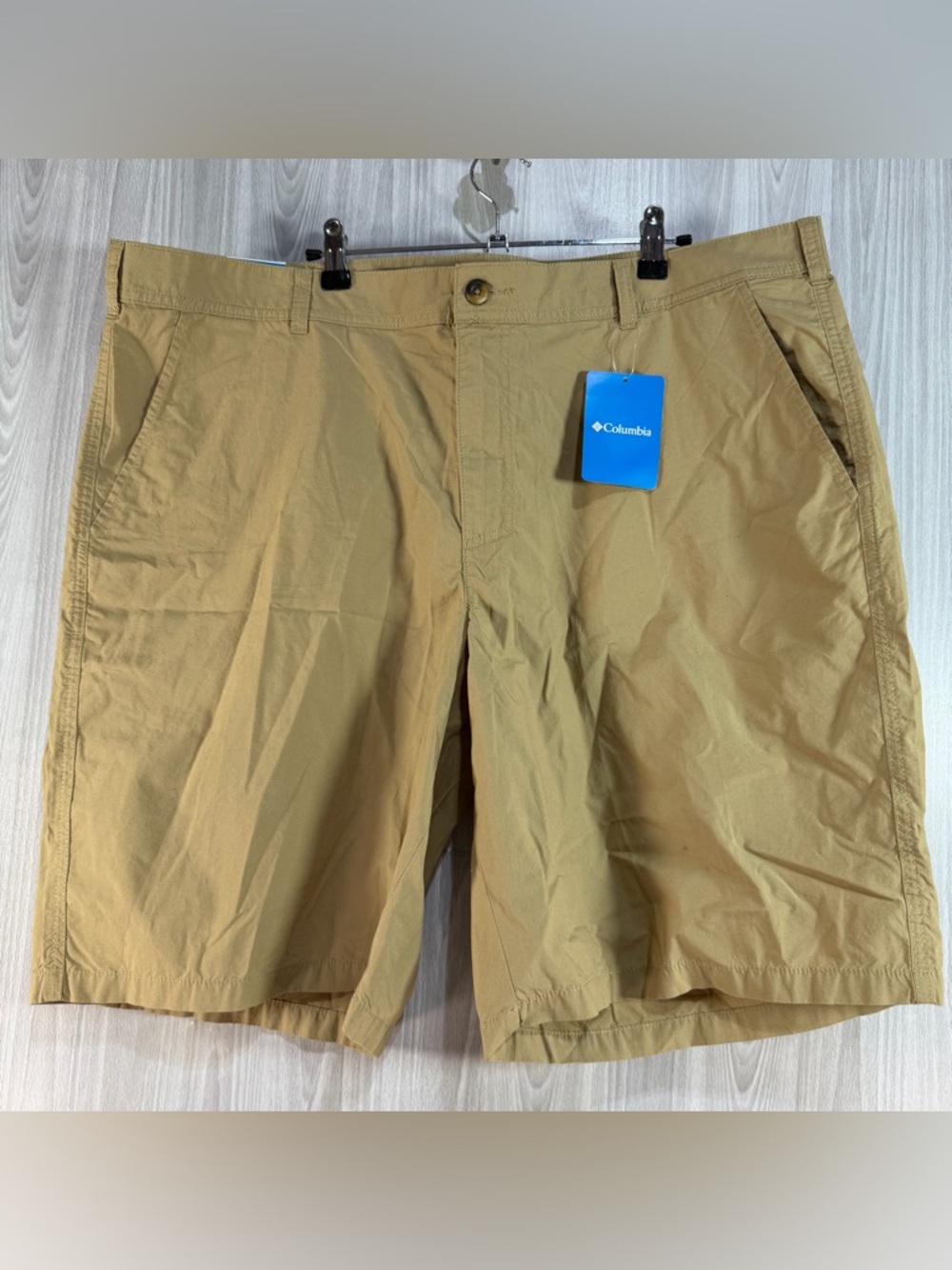 Columbia‎ Chino Washed Out Khaki Beige Shorts Golf Outdoor Men’s 42